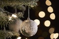 Christmas Decorations Hanging On A Tree Royalty Free Stock Photo