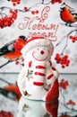 Christmas decorations for home snowman candle holder