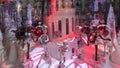 Christmas decorations at Le Printemps store, Paris, France