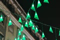 Christmas decorations in Lisbon Royalty Free Stock Photo