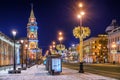 Christmas decorations on Nevsky Prospect