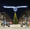 Christmas decorations on Storgatan in LuleÃÂ¥