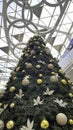 Christmas decorations and Christmas tree in Florya Aqua Shopping Center.