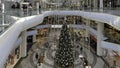 Christmas decorations and Christmas tree in Florya Aqua Shopping Center.