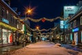 Christmas decorations in Tromso town