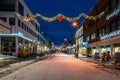 Christmas decorations in Tromso town