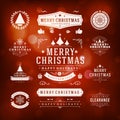 Christmas Decorations Vector Design Elements Royalty Free Stock Photo