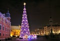 Christmas decorations in Warsaw