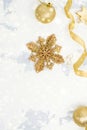 Christmas decorations on white background Royalty Free Stock Photo