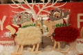 white and red sheep christmas decoration
