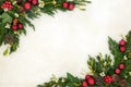 Christmas Decorative Background Border Royalty Free Stock Photo