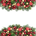 Christmas Decorative Background Border Royalty Free Stock Photo