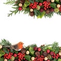 Christmas Decorative Border Royalty Free Stock Photo