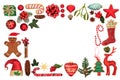 Christmas Decorative Border Royalty Free Stock Photo