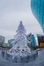 Christmas decorative fir tree on London