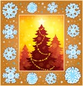 Christmas decorative greeting card 1