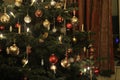 Christmas decs on the tree Royalty Free Stock Photo