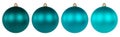 Christmas deep lake turquoise balls baubles. Christmas ornament set