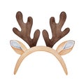 Christmas deer headband, decorative festive hat.