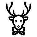 Christmas, deer, rudolf Isolated Vector icon which can easily modify or edit