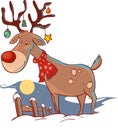 Christmas deer Royalty Free Stock Photo