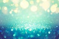 Christmas Defocused - Teal Green And Blue Dust