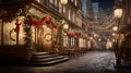 Christmas Delights in 1820s New York City Royalty Free Stock Photo