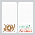 Christmas design for notebook, diary, organizers