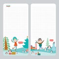 Christmas design for notebook, diary, organizers