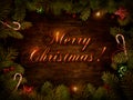 Christmas design - Xmas wreath Royalty Free Stock Photo