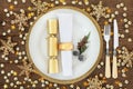 Christmas Dinner Place Setting Royalty Free Stock Photo