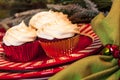 Christmas Dinner Table with Dessert