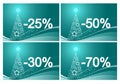 christmas discount cards Royalty Free Stock Photo