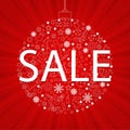Christmas Discount Poster Royalty Free Stock Photo