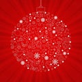 Christmas Discount Poster Royalty Free Stock Photo