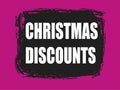 Christmas discounts banner