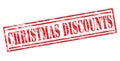 Christmas discounts red stamp