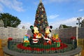 Christmas in disneyland hong kong with mickey and minnie mouse Royalty Free Stock Photo