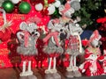 Christmas display in the store window Royalty Free Stock Photo