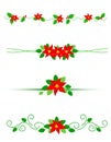 Christmas dividers poinsettia