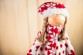 Christmas doll waiting for Santa Royalty Free Stock Photo