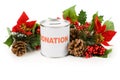 Christmas donation Royalty Free Stock Photo