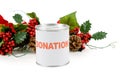 Christmas donation Royalty Free Stock Photo