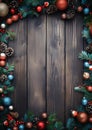 Christmas Door Decorations watercolor winter border frame Royalty Free Stock Photo