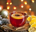 Christmas drink punch and spices