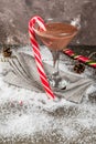 Peppermint mocha martini Royalty Free Stock Photo