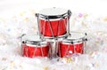 Christmas Drums Royalty Free Stock Photo