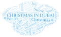 Christmas In Dubai word cloud