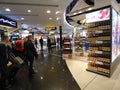 Christmas duty free shopping Gatwick airport. Royalty Free Stock Photo