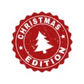CHRISTMAS EDITION Scratched Stamp Seal with Fir-Tree